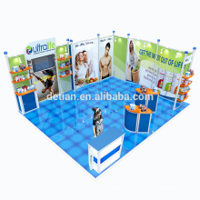 DeTIAN Angebot 6x6 Aluminium zwei Seiten offenen Messestand Design mit Beleuchtung Boden